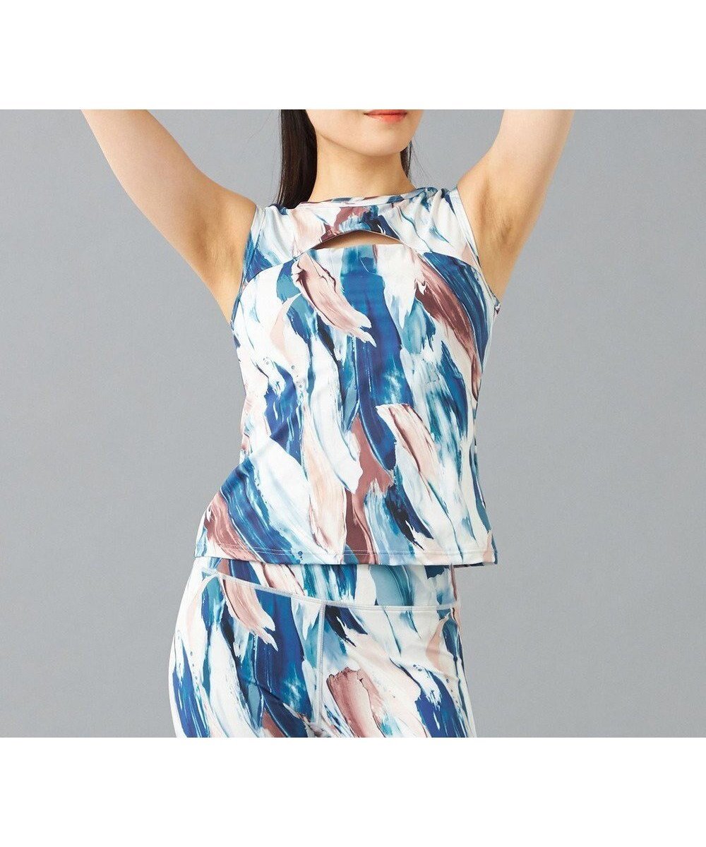 【チャコット/Chacott】のChacott BALANCE Playful プリントブラトップ インテリア・キッズ・メンズ・レディースファッション・服の通販 founy(ファニー) 　ファッション　Fashion　レディースファッション　Fashion for Women　トップス・カットソー　Cut & Sew Tops　カラフル　Colorful Design　吸水　Absorbent, Quick-Dry　抗菌　Antibacterial, Bacteria-Resistant　ストレッチ　Stretch, Stretchy Fabric　パウダー　Powder, Soft Tone　フィット　Fit, Slim Fit　プリント　Print, Printed Pattern　メッシュ　Mesh, Net Fabric　ヨガ　Yoga, Yoga Wear　ブラウンプリント|ID: prp329100004668418 ipo3291000000033758277