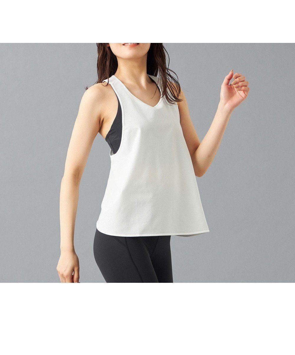 【チャコット/Chacott】のChacott BALANCE ドライメッシュタンクトップ 人気、トレンドファッション・服の通販 founy(ファニー) 　ファッション　Fashion　レディースファッション　Fashion for Women　トップス・カットソー　Cut & Sew Tops　クール　Cool, Chic　吸水　Absorbent, Quick-Dry　軽量　Lightweight, Ultra Light　ストレッチ　Stretch, Stretchy Fabric　タンク　Tank Top, Sleeveless Top　フェミニン　Feminine, Girly　メッシュ　Mesh, Net Fabric　モノトーン　Monotone, Black and White　ヨガ　Yoga, Yoga Wear　ランニング　Running, Running Wear, Activewear, Jogging　おすすめ　Recommended / Our Picks　 other-1|ID: prp329100004668421 ipo3291000000033758286