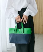 【トプカピ/TOPKAPI】の【Breath TOPKAPI】Bright ブライト カラーブロックミニ トートバッグ 人気、トレンドファッション・服の通販 founy(ファニー) ファッション Fashion レディースファッション Fashion for Women バッグ Bags サテン Satin, Glossy Fabric フラップ Flap, Flap Pocket ブライト Bright, Shiny ブロック Block, Solid Block Pattern ポケット Pocket, Pocket Detail 軽量 Lightweight, Ultra Light thumbnail グリーン|ID: prp329100004668429 ipo3291000000033758320
