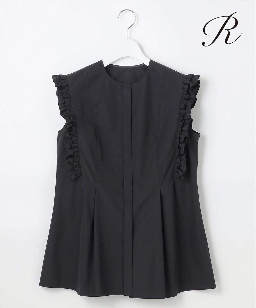 【23区/NIJYUSANKU】の【R(アール)】THOMAS MASON フリル ノースリーブブラウス 人気、トレンドファッション・服の通販 founy(ファニー) 　ファッション　Fashion　レディースファッション　Fashion for Women　トップス・カットソー　Cut & Sew Tops　キャミソール&ノースリーブ　Camisoles & Sleeveless Tops　シャツ・ブラウス・オフィスカジュアル　Elegant Blouses & Button-Ups　春　Spring　シルク　Silk, 100% Silk　シルケット　Silket, Silky Cotton　なめらか　Smooth, Silky Texture　ノースリーブ　Sleeveless, No-Sleeve　人気　Popular, Best Seller　フィット　Fit, Slim Fit　フリル　Frill, Ruffle　フレア　Flare, Flared　フロント　Front, Front Design　S/S・春夏　SS, Spring/Summer, Warm Season　夏　Summer　2025年　2025　2025春夏・S/S　Spring/Summer 2025 SS25　 other-1|ID: prp329100004668465 ipo3291000000036293301