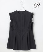 【23区/NIJYUSANKU】の【R(アール)】THOMAS MASON フリル ノースリーブブラウス 人気、トレンドファッション・服の通販 founy(ファニー) ファッション Fashion レディースファッション Fashion for Women トップス・カットソー Cut & Sew Tops キャミソール&ノースリーブ Camisoles & Sleeveless Tops シャツ・ブラウス・オフィスカジュアル Elegant Blouses & Button-Ups 春 Spring シルク Silk, 100% Silk シルケット Silket, Silky Cotton なめらか Smooth, Silky Texture ノースリーブ Sleeveless, No-Sleeve 人気 Popular, Best Seller フィット Fit, Slim Fit フリル Frill, Ruffle フレア Flare, Flared フロント Front, Front Design S/S・春夏 SS, Spring/Summer, Warm Season 夏 Summer 2025年 2025 2025春夏・S/S Spring/Summer 2025 SS25 thumbnail ブラック系|ID: prp329100004668465 ipo3291000000036293302