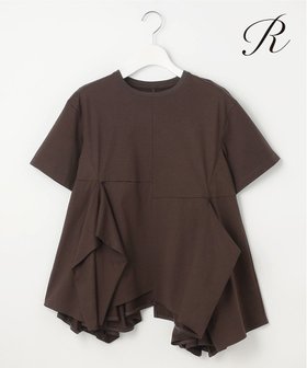 【23区/NIJYUSANKU】の【R(アール)】プレミアムコットンジャージー フォルムデザイン カットソー 人気、トレンドファッション・服の通販 founy(ファニー) ファッション Fashion レディースファッション Fashion for Women トップス・カットソー Cut & Sew Tops シャツ・ブラウス・オフィスカジュアル Elegant Blouses & Button-Ups ロングTシャツ・Tシャツ Longline T-Shirts & Tees カットソー・ベーシックTシャツ Cut-and-Sewn Tops / Stretch Tees & Basics 春 Spring カットソー Cut and Sewn Top コンパクト Compact, Small Size シルケット Silket, Silky Cotton シンプル Simple, Minimal 人気 Popular, Best Seller フォルム Silhouette, Form S/S・春夏 SS, Spring/Summer, Warm Season 夏 Summer 2025年 2025 2025春夏・S/S Spring/Summer 2025 SS25 |ID:prp329100004668468