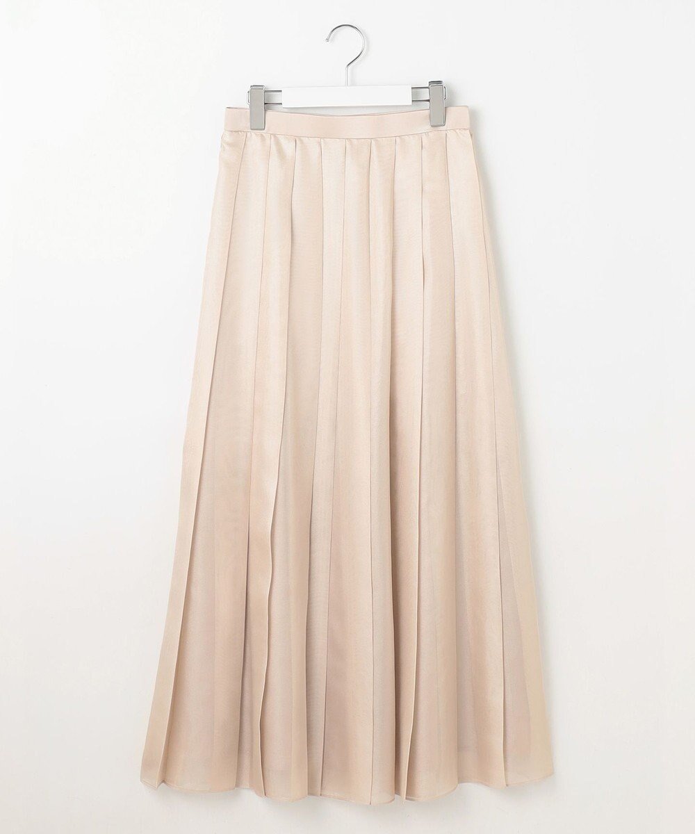 【自由区/JIYU-KU】の【Exclusive】シャイニープリーツ スカート インテリア・キッズ・メンズ・レディースファッション・服の通販 founy(ファニー) ファッション Fashion レディースファッション Fashion for Women スカート Skirts プリーツスカート / 上品フェミニンスタイル Pleated Skirts サテン Satin, Glossy Fabric トレンド Trend, Trending Now プリーツ Pleats, Pleated メッシュ Mesh, Net Fabric エレガント 上品 Elegant 夏 Summer 春 Spring S/S・春夏 SS, Spring/Summer, Warm Season ベージュ|ID: prp329100004668477 ipo3291000000034295864