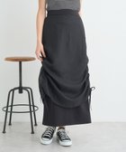 【アースミュージックアンドエコロジー/earth music&ecology】のシフォンドロストレイヤードスカート Black|ID: prp329100004668488 ipo3291000000034244320