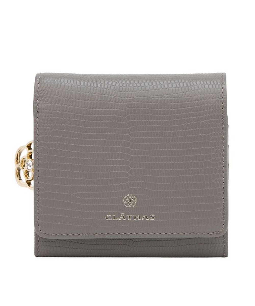 【クレイサス/CLATHAS】のペーシュ 二つ折り財布 インテリア・キッズ・メンズ・レディースファッション・服の通販 founy(ファニー) 　ファッション　Fashion　レディースファッション　Fashion for Women　ミニ財布・二つ折り財布　Wallets & Card Cases　シンプル　Simple, Minimal　チャーム　Charm, Pendant　エレガント 上品　Elegant　財布　Wallet, Purse　ダークグレー|ID: prp329100004668491 ipo3291000000033758541