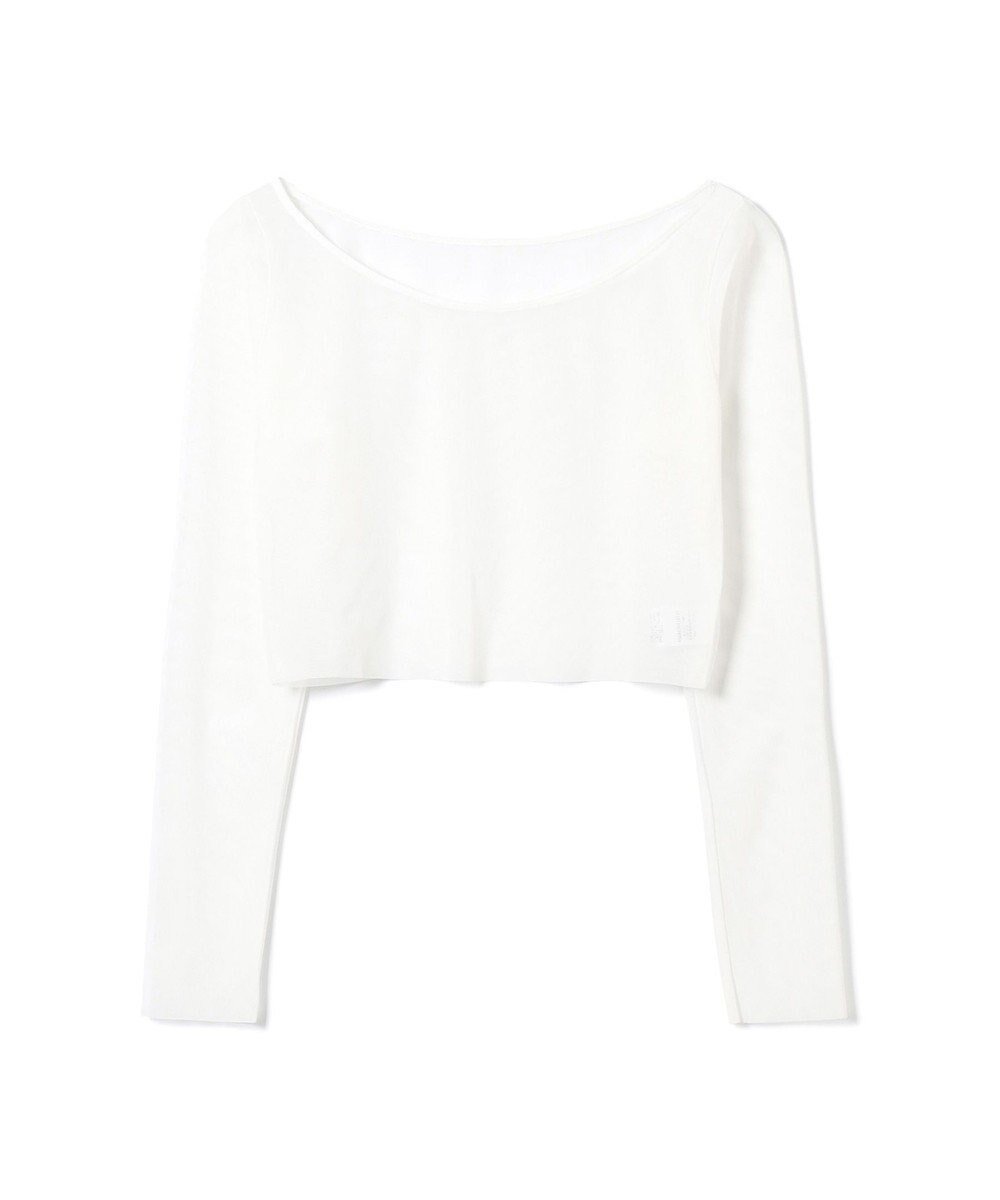 【チャコット/Chacott】のショートトップ インテリア・キッズ・メンズ・レディースファッション・服の通販 founy(ファニー) 　ファッション　Fashion　レディースファッション　Fashion for Women　トップス・カットソー　Cut & Sew Tops　ショート　Short, Short Length　チュール　Tulip, Tulip Motif　オフホワイト|ID: prp329100004668500 ipo3291000000033758576