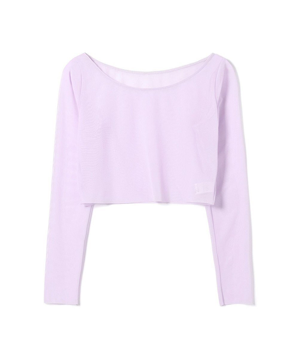 【チャコット/Chacott】のショートトップ インテリア・キッズ・メンズ・レディースファッション・服の通販 founy(ファニー) 　ファッション　Fashion　レディースファッション　Fashion for Women　トップス・カットソー　Cut & Sew Tops　ショート　Short, Short Length　チュール　Tulip, Tulip Motif　ライラック|ID: prp329100004668500 ipo3291000000033758578