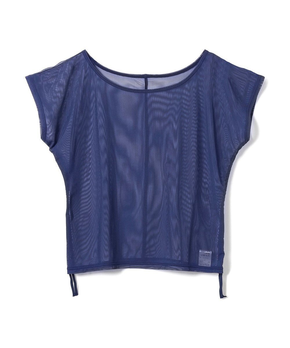 【チャコット/Chacott】のチュールトップ インテリア・キッズ・メンズ・レディースファッション・服の通販 founy(ファニー) 　ファッション　Fashion　レディースファッション　Fashion for Women　トップス・カットソー　Cut & Sew Tops　ドローストリング　Drawstring, Pull Cord　夏　Summer　ネイビー|ID: prp329100004668501 ipo3291000000033758582
