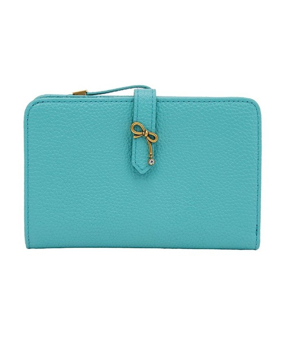 【ランバン オン ブルー/LANVIN en Bleu】のリュバン 二つ折り財布 インテリア・キッズ・メンズ・レディースファッション・服の通販 founy(ファニー) ファッション Fashion レディースファッション Fashion for Women ミニ財布・二つ折り財布 Wallets & Card Cases コンパクト Compact, Small Size ビジュー Bijou, Jewel-like Accent モチーフ Motif, Design Theme ラウンド Round, Round Neck リボン Ribbon, Bow 財布 Wallet, Purse ブルー|ID: prp329100004668531 ipo3291000000033758680