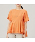 【自由区/JIYU-KU】の【洗える】ソフトリネンペプラム ブラウス 人気、トレンドファッション・服の通販 founy(ファニー) ファッション Fashion レディースファッション Fashion for Women トップス・カットソー Cut & Sew Tops シャツ・ブラウス・オフィスカジュアル Elegant Blouses & Button-Ups イレギュラー Irregular Design シアー Sheer, See-Through シンプル Simple, Minimal トレンド Trend, Trending Now ドレープ Drape, Draping Fabric フレア Flare, Flared ペプラム Peplum, Flared Hem ボトム Bottoms, Lower Wear ワイド Wide, Wide Fit エレガント 上品 Elegant 夏 Summer 春 Spring S/S・春夏 SS, Spring/Summer, Warm Season 洗える Machine Washable thumbnail オレンジ|ID: prp329100004668538 ipo3291000000033758706