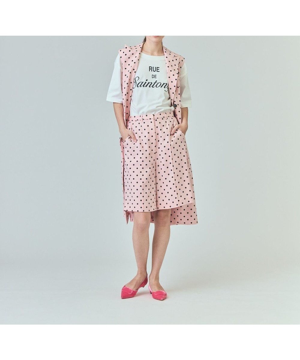【グレース コンチネンタル/GRACE CONTINENTAL】のドットハーフパンツ インテリア・キッズ・メンズ・レディースファッション・服の通販 founy(ファニー) 　ファッション　Fashion　レディースファッション　Fashion for Women　パンツ　Pants & Trousers　ショートパンツ・ハーフパンツ　High-Waisted & Relaxed Shorts　クラシック　Classic, Timeless Style　セットアップ　Set-Up, Coordinated Outfit　ドット　Polka Dot, Dot Pattern　バランス　Balance, Style Balance　プリント　Print, Printed Pattern　夏　Summer　春　Spring　S/S・春夏　SS, Spring/Summer, Warm Season　ピンク|ID: prp329100004668556 ipo3291000000034244419