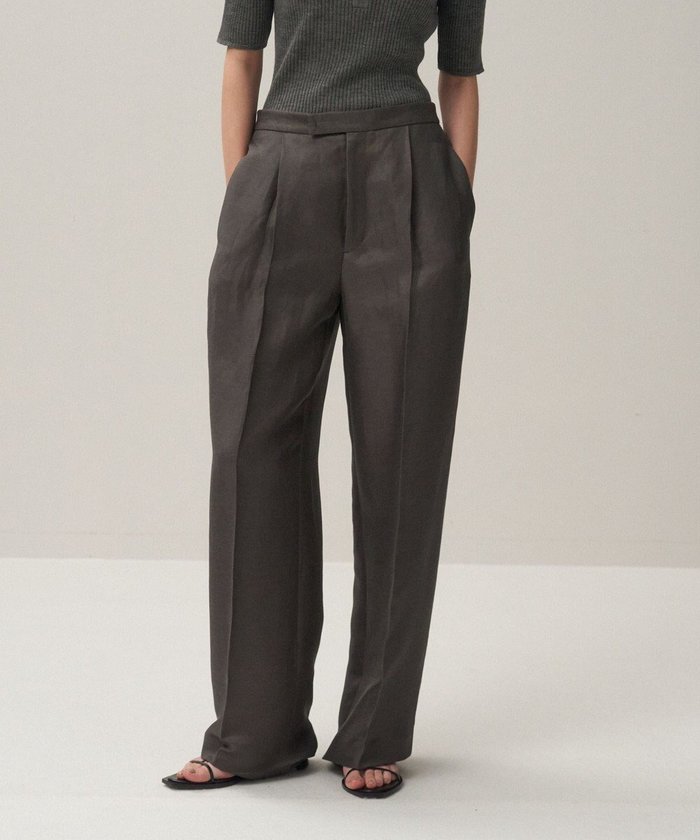 【エイトン/ATON】のLINEN CUPRA ストレートパンツ インテリア・キッズ・メンズ・レディースファッション・服の通販 founy(ファニー) https://founy.com/ ファッション Fashion レディースファッション Fashion for Women パンツ Pants & Trousers キュプラ Cupro, Eco Fabric ストレート Straight, Straight Cut スラックス Slacks, Dress Pants センター Center, Center Line ドレープ Drape, Draping Fabric リネン Linen, Linen Fabric 夏 Summer 定番 Standard, Basic Item 春 Spring S/S・春夏 SS, Spring/Summer, Warm Season |ID: prp329100004668578 ipo3291000000033758856