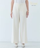 【ベイジ,/BEIGE,】の【洗える】CAROLE / リネンライクフルレングスワイドパンツ Ecru|ID: prp329100004668584 ipo3291000000033758882