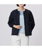 【ジェイ プレス/J.PRESS】の【洗える・接触冷感・防シワ・吸水速乾】BREEZE COOL ノーカラー ブルゾン ネイビー系|ID: prp329100004668586 ipo3291000000033758890
