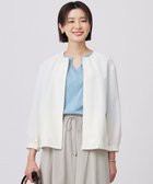 【ジェイ プレス/J.PRESS】の【洗える・接触冷感・防シワ・吸水速乾】BREEZE COOL ノーカラー ブルゾン オフホワイト系|ID: prp329100004668586 ipo3291000000034295979