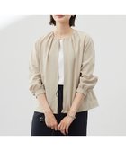 【ジェイ プレス/J.PRESS】の【洗える・接触冷感・防シワ・吸水速乾】BREEZE COOL ノーカラー ブルゾン ベージュ系|ID: prp329100004668586 ipo3291000000034295980