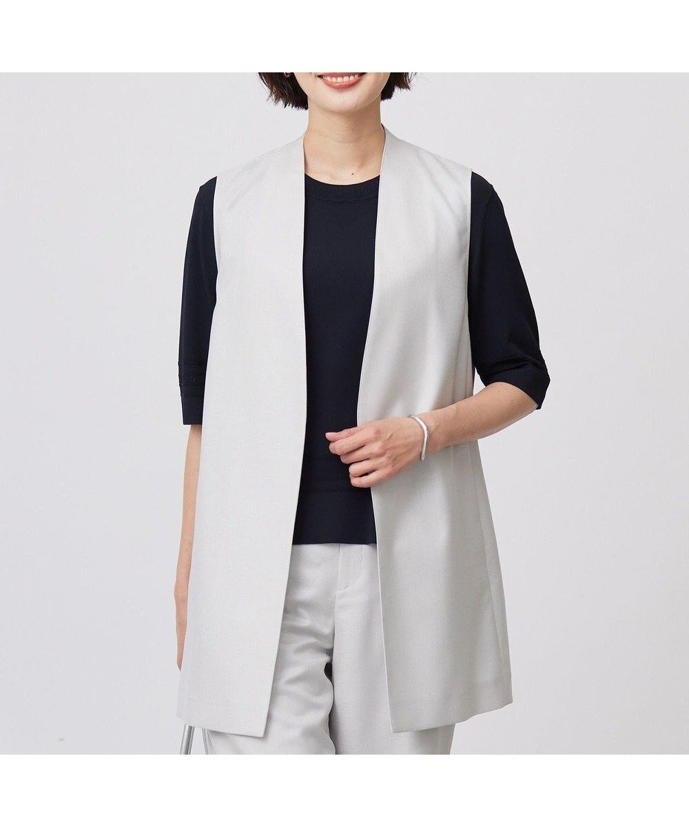 【ジェイ プレス/J.PRESS】の【セットアップ対応・洗える・UV加工・吸水速乾】OXIJEWELストレッチ ジレ 人気、トレンドファッション・服の通販 founy(ファニー) ファッション Fashion レディースファッション Fashion for Women アウター Coat / Outerwear Collection レディースジャケット・軽アウター Jackets ウォッシャブル Machine Washable 春 Spring 洗える Machine Washable カットソー Cut and Sewn Top 吸水 Absorbent, Quick-Dry シンプル Simple, Minimal ジャケット Jacket, Outerwear ストレッチ Stretch, Stretchy Fabric ストレート Straight, Straight Cut セットアップ Set-Up, Coordinated Outfit トレンド Trend, Trending Now ドレープ Drape, Draping Fabric メランジ Melange, Mixed Yarn S/S・春夏 SS, Spring/Summer, Warm Season 夏 Summer other-1|ID: prp329100004668587 ipo3291000000034295987