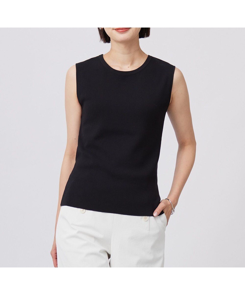 【ジェイ プレス/J.PRESS】の【WEB限定カラーあり・洗える】FINE SLEEVELESS ニット タンクトップ インテリア・キッズ・メンズ・レディースファッション・服の通販 founy(ファニー) ファッション Fashion レディースファッション Fashion for Women トップス・カットソー Cut & Sew Tops ニット Knit Tops & Sweaters インナー Innerwear カーディガン Cardigan, Knitwear ジャケット Jacket, Outerwear タンク Tank Top, Sleeveless Top エレガント 上品 Elegant 夏 Summer 春 Spring S/S・春夏 SS, Spring/Summer, Warm Season 洗える Machine Washable ブラック系|ID: prp329100004668590 ipo3291000000034296021