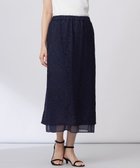 【ジェイ プレス/J.PRESS】の【洗える】ジャカードレース ナロースカート ネイビー系|ID: prp329100004668593 ipo3291000000034244565