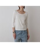 【グレース コンチネンタル/GRACE CONTINENTAL】のテレコボートネックトップ ホワイト|ID: prp329100004668608 ipo3291000000033758972