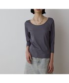 【グレース コンチネンタル/GRACE CONTINENTAL】のテレコボートネックトップ グレー|ID: prp329100004668608 ipo3291000000033758973