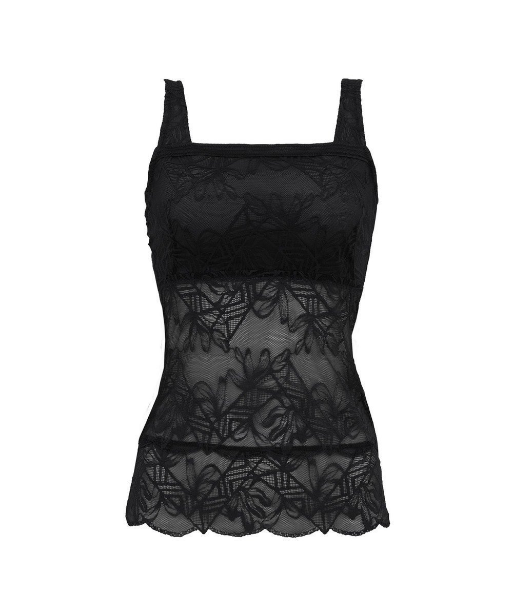 【ブラデリス ニューヨーク/BRADELIS New York】の【BRADELIS New York】レーシィブラキャミ25S1 ノンワイヤー 補正 ブラトップ カップ付き インテリア・キッズ・メンズ・レディースファッション・服の通販 founy(ファニー) 　ファッション　Fashion　レディースファッション　Fashion for Women　トップス・カットソー　Cut & Sew Tops　キャミソール&ノースリーブ　Camisoles & Sleeveless Tops　アンダー　Underwear Essentials　インナー　Innerwear　ショルダー　Shoulder, Shoulder Strap　ショーツ　Shorts, Short Pants　スタイリッシュ　Stylish, Fashionable　ストレート　Straight, Straight Cut　タンク　Tank Top, Sleeveless Top　デコルテ　Décolleté, Neckline　フィット　Fit, Slim Fit　フロント　Front, Front Design　モダン　Modern, Contemporary　ループ　Loop, Loop Knit　レース　Lace, Lace Fabric　ワイヤー　Wire, Wired Bra　ブラック|ID: prp329100004668612 ipo3291000000034244844