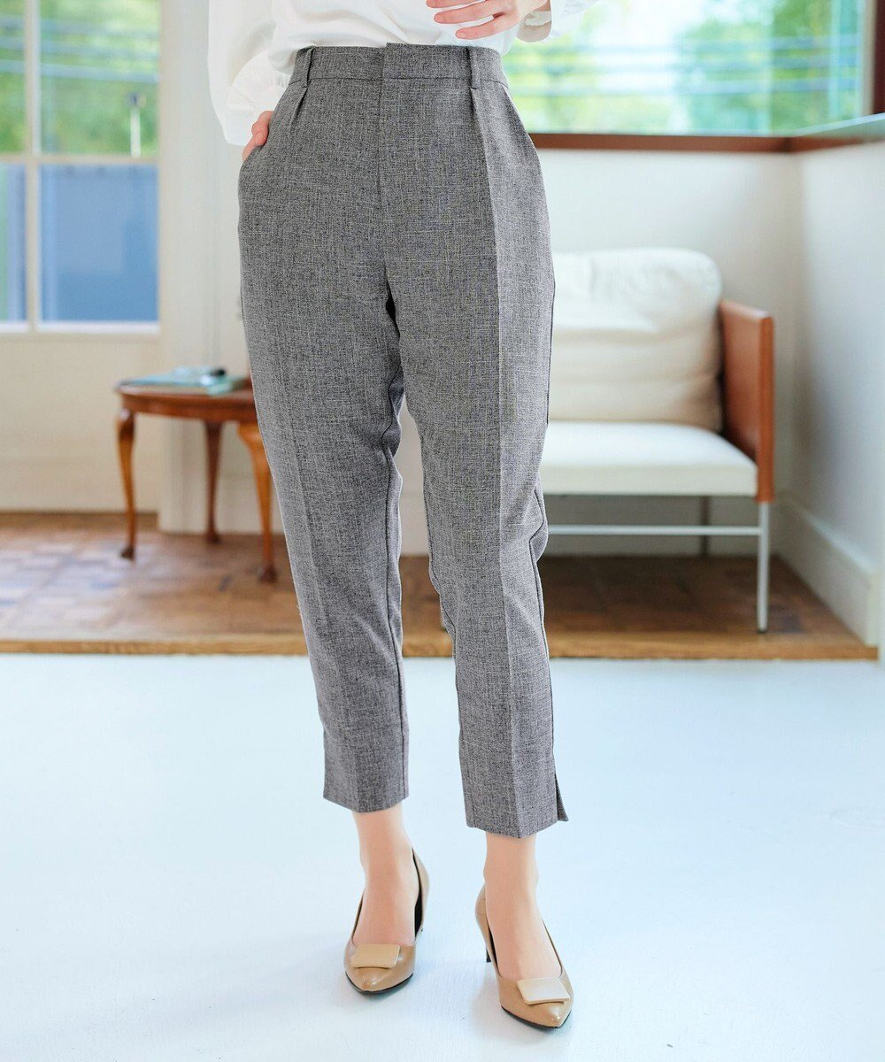 【ティアクラッセ/Tiaclasse】の【洗える】麻調テーパードパンツ インテリア・キッズ・メンズ・レディースファッション・服の通販 founy(ファニー)  ファッション Fashion レディースファッション Fashion for Women パンツ Pants & Trousers 洗える Machine Washable カーディガン Cardigan, Knitwear シンプル Simple, Minimal ジャケット Jacket, Outerwear スラックス Slacks, Dress Pants セットアップ Set-Up, Coordinated Outfit センター Center, Center Line チュニック Tunic, Long Top フォーマル Formal, Dressy ポケット Pocket, Pocket Detail 半袖 Short Sleeve, Half Sleeve A/W・秋冬 Autumn/Winter S/S・春夏 SS, Spring/Summer, Warm Season 再入荷 Restock / Back in Stock おすすめ Recommended / Our Picks 夏 Summer 新作・新入荷 New Arrivals / New In ビジネス 仕事 通勤 Business / Work / Commuting チャコールグレー|ID: prp329100004668613 ipo3291000000034295851