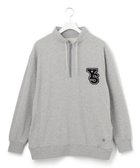 【ジェイプレスヨークストリート/J.PRESS YORK STREET】の【UNISEX】ハーフZIPスタンドネック トレーナー ライトグレー系|ID: prp329100004668617 ipo3291000000033759011