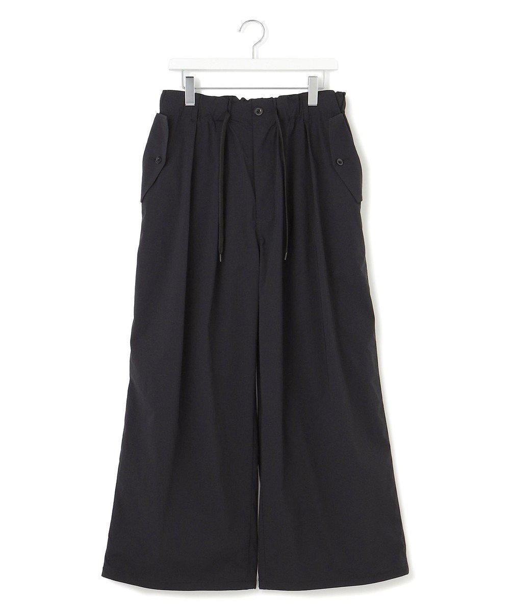 【ジェイプレスヨークストリート/J.PRESS YORK STREET】の【UNISEX】ナイロンタスランドライストレッチワッシャー イージーパンツ インテリア・キッズ・メンズ・レディースファッション・服の通販 founy(ファニー) 　ファッション　Fashion　レディースファッション　Fashion for Women　パンツ　Pants & Trousers　ユニセックス　Unisex, Genderless　ジャケット　Jacket, Outerwear　スピンドル　Spindle, Drawcord　セットアップ　Set-Up, Coordinated Outfit　夏　Summer　春　Spring　S/S・春夏　SS, Spring/Summer, Warm Season　軽量　Lightweight, Ultra Light　ブラック系|ID: prp329100004668620 ipo3291000000033759025