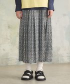 【ジェイプレスヨークストリート/J.PRESS YORK STREET】の【WOMEN】オリジナルタイルプリント ワイドプリーツスカート ブラック系5|ID: prp329100004668623 ipo3291000000033759034