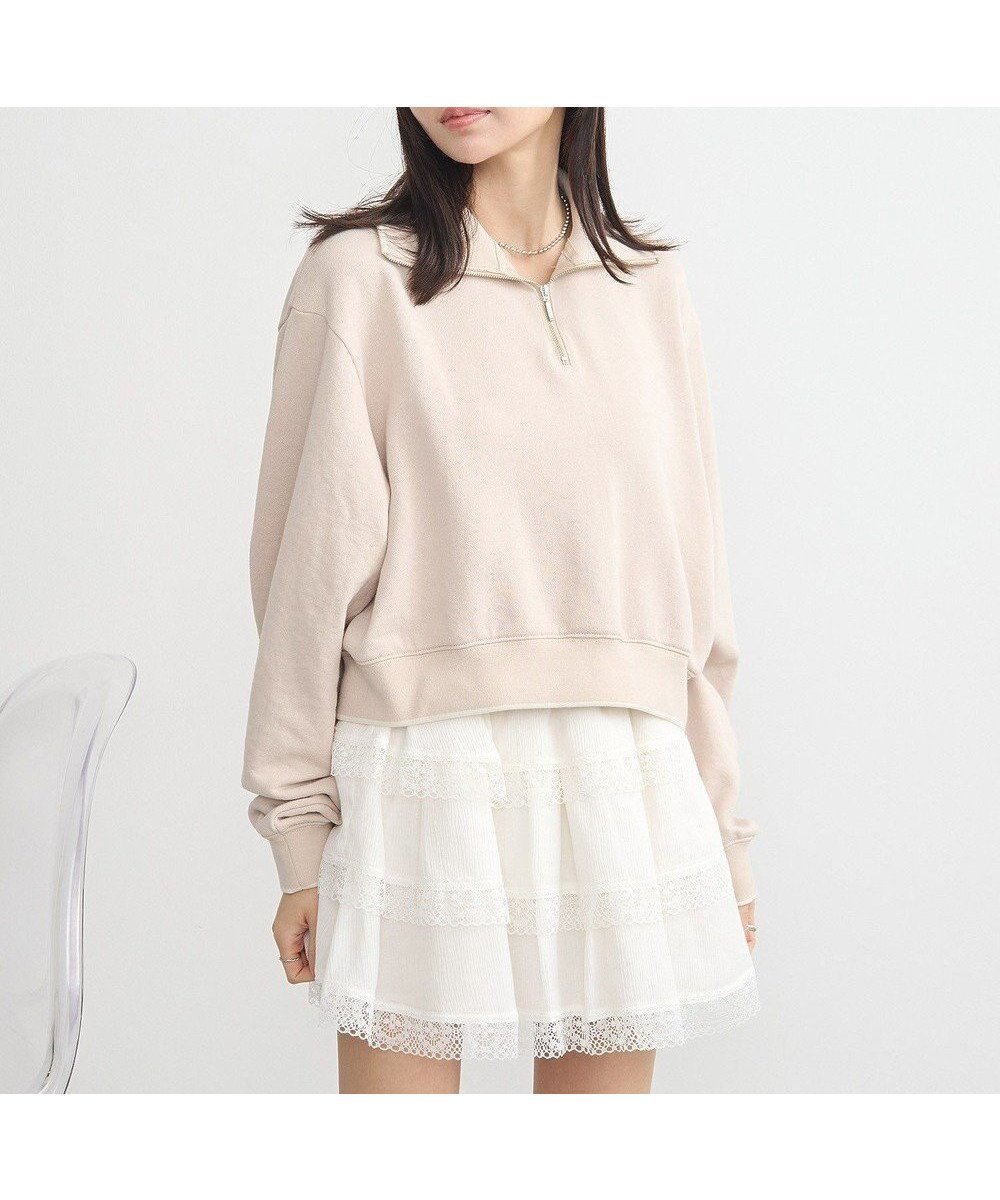 【アースミュージックアンドエコロジー/earth music&ecology】のハーフジップラインプルオーバー 人気、トレンドファッション・服の通販 founy(ファニー) 　ファッション　Fashion　レディースファッション　Fashion for Women　トップス・カットソー　Cut & Sew Tops　レディースパーカー・カジュアルフーディー　Casual Hoodies & Sweatshirts　カジュアルプルオーバー・ニットトップス　Pullovers & Knit Tops / Casual Pullovers　スウェット・クルーネックトップス　Sweatshirts & Crewnecks / Relaxed Fit Sweat Tops　おすすめ　Recommended / Our Picks　シンプル　Simple, Minimal　スウェット / スエット　Sweatshirt, Sweatwear　スポーツ　Sports, Activewear　トレンド　Trend, Trending Now　ポケット　Pocket, Pocket Detail　夏　Summer　春　Spring　S/S・春夏　SS, Spring/Summer, Warm Season　 other-1|ID: prp329100004668633 ipo3291000000033759076