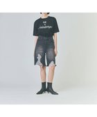 【グレース コンチネンタル/GRACE CONTINENTAL】のクラッシュハーフパンツ ブラック|ID: prp329100004668637 ipo3291000000033759091