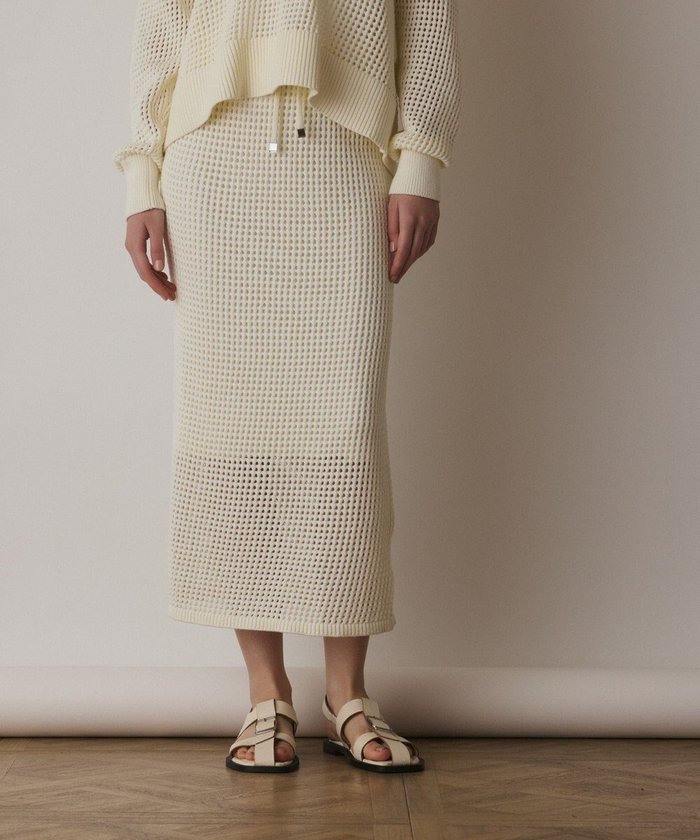 【グレース コンチネンタル/GRACE CONTINENTAL】のメッシュタイトニットスカート インテリア・キッズ・メンズ・レディースファッション・服の通販 founy(ファニー) https://founy.com/ ファッション Fashion レディースファッション Fashion for Women スカート Skirts ストレッチ Stretch, Stretchy Fabric セットアップ Set-Up, Coordinated Outfit タイトスカート Pencil Skirt, Tight Skirt メッシュ Mesh, Net Fabric 夏 Summer 春 Spring S/S・春夏 SS, Spring/Summer, Warm Season |ID: prp329100004668638 ipo3291000000033759092