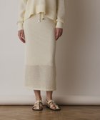 【グレース コンチネンタル/GRACE CONTINENTAL】のメッシュタイトニットスカート ホワイト|ID: prp329100004668638 ipo3291000000033759093