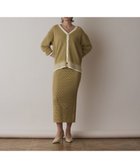 【グレース コンチネンタル/GRACE CONTINENTAL】のメッシュタイトニットスカート イエロー|ID: prp329100004668638 ipo3291000000033759094