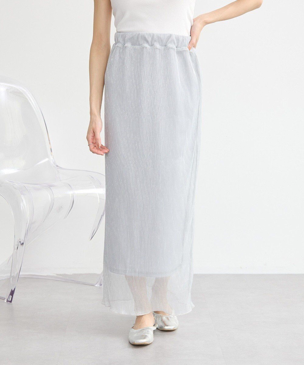 【アースミュージックアンドエコロジー/earth music&ecology】のシャイニーチュールスカート インテリア・キッズ・メンズ・レディースファッション・服の通販 founy(ファニー) 　ファッション　Fashion　レディースファッション　Fashion for Women　スカート　Skirts　エレガント 上品　Elegant　シャイニー　Shiny, Glossy Finish　チュール　Tulip, Tulip Motif　ポケット　Pocket, Pocket Detail　ロング　Long, Long-Length　夏　Summer　春　Spring　S/S・春夏　SS, Spring/Summer, Warm Season　Silver|ID: prp329100004668642 ipo3291000000033759110