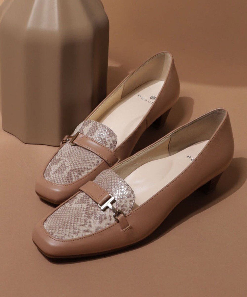 【リーガル フットコミュニティ/REGAL FOOT COMMUNITY】の【ビューフィット】A22Y ソフトスクエアトウモカパンプス パンプス インテリア・キッズ・メンズ・レディースファッション・服の通販 founy(ファニー)  ファッション Fashion レディースファッション Fashion for Women シューズ Shoes, Footwear シンプル Simple, Minimal スクエア Square, Square Shape トレンド Trend, Trending Now ベーシック Basic, Essential ビジネス 仕事 通勤 Business / Work / Commuting 日本製 Made In Japan ダークブラウンヘビ柄|ID: prp329100004668657 ipo3291000000033759166