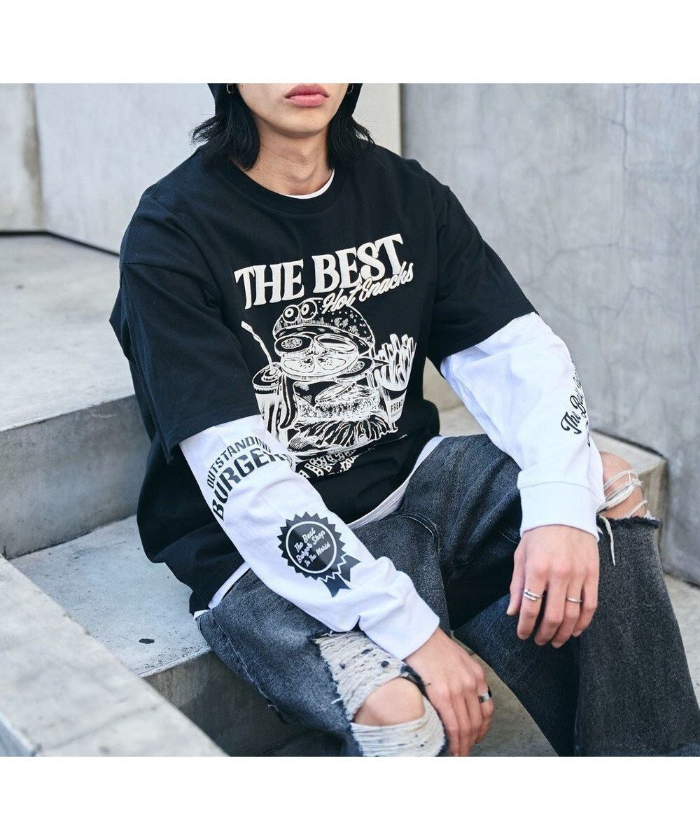 【ウィゴー/WEGO】の【ユニセックス着用ITEM】グラフィックアンサンブルT(LS) インテリア・キッズ・メンズ・レディースファッション・服の通販 founy(ファニー) ファッション Fashion レディースファッション Fashion for Women トップス・カットソー Cut & Sew Tops アンサンブルニット Knit Ensembles & Twin Sets シャツ・ブラウス・オフィスカジュアル Elegant Blouses & Button-Ups ロングTシャツ・Tシャツ Longline T-Shirts & Tees カットソー・ベーシックTシャツ Cut-and-Sewn Tops / Stretch Tees & Basics アンサンブル Ensemble Set インナー Innerwear 春 Spring 秋 Autumn カットソー Cut and Sewn Top カーゴパンツ Cargo Pants, Utility Pants グラフィック Graphic, Graphic Design スマホ Smartphone, Mobile Device デニム Denim, Jeans Material トレンド Trend, Trending Now 定番 Standard, Basic Item 半袖 Short Sleeve, Half Sleeve ロング Long, Long-Length S/S・春夏 SS, Spring/Summer, Warm Season おすすめ Recommended / Our Picks 夏 Summer ブラック|ID: prp329100004668674 ipo3291000000033759214