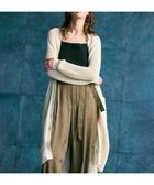 【ベイジ,/BEIGE,】の【洗える】OPTICAL / ペーパーヤーンVネックロングカーディガン Ecru|ID: prp329100004668683 ipo3291000000033759245