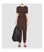 【ジョゼフ/JOSEPH】のソフトコットンシルク クロップドトラウザーズ Ebony|ID: prp329100004668706 ipo3291000000033759330