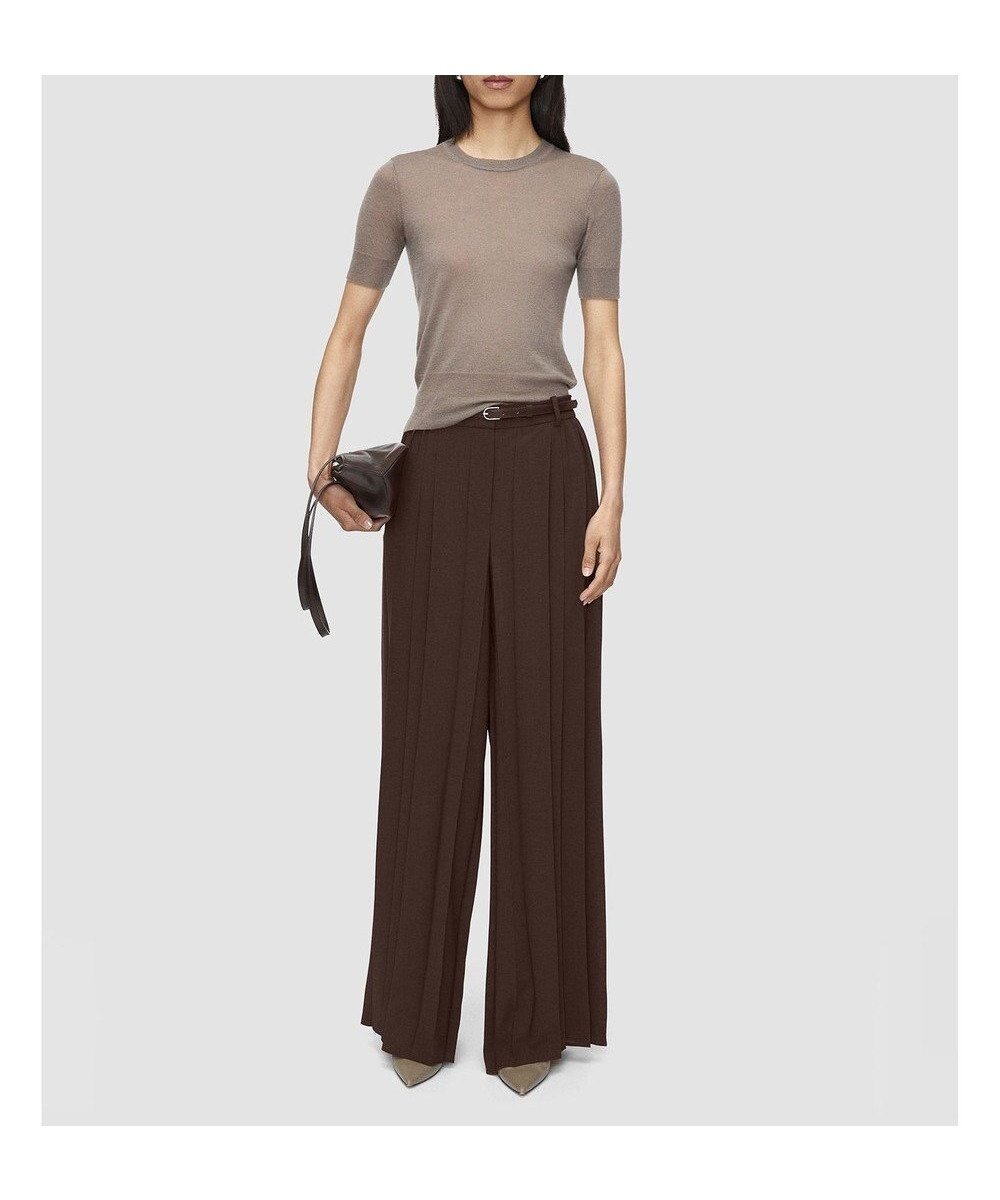 【ジョゼフ/JOSEPH】のエアリープリッセ トラウザーズ インテリア・キッズ・メンズ・レディースファッション・服の通販 founy(ファニー) 　ファッション　Fashion　レディースファッション　Fashion for Women　パンツ　Pants & Trousers　ギャザー　Gathered, Ruffled　ポケット　Pocket, Pocket Detail　ワイド　Wide, Wide Fit　ヴィンテージ　Vintage Style　夏　Summer　春　Spring　S/S・春夏　SS, Spring/Summer, Warm Season　Ebony|ID: prp329100004668710 ipo3291000000033759342