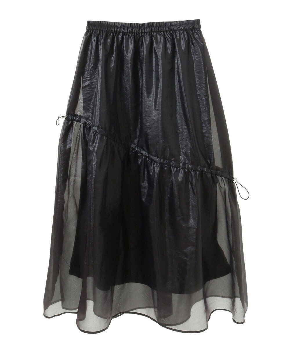 【グリーンパークス/Green Parks】のシアーシャイニードロストティアードスカート インテリア・キッズ・メンズ・レディースファッション・服の通販 founy(ファニー) ファッション Fashion レディースファッション Fashion for Women スカート Skirts ティアードスカート Tiered Skirts シンプル Simple, Minimal ポケット Pocket, Pocket Detail ロング Long, Long-Length 夏 Summer 春 Spring S/S・春夏 SS, Spring/Summer, Warm Season Charcoal Gray|ID: prp329100004668727 ipo3291000000033759400