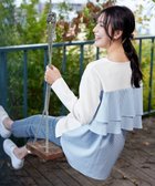 【ティアクラッセ/Tiaclasse】の【洗える】バックフレアダイバープルオーバー 人気、トレンドファッション・服の通販 founy(ファニー) ファッション Fashion レディースファッション Fashion for Women トップス・カットソー Cut & Sew Tops シャツ・ブラウス・オフィスカジュアル Elegant Blouses & Button-Ups ロングTシャツ・Tシャツ Longline T-Shirts & Tees カジュアルプルオーバー・ニットトップス Pullovers & Knit Tops / Casual Pullovers カットソー・ベーシックTシャツ Cut-and-Sewn Tops / Stretch Tees & Basics アクセサリー Fashion Accessories 春 Spring 洗える Machine Washable 秋 Autumn カットソー Cut and Sewn Top カーディガン Cardigan, Knitwear コンビ Combo, Combination Style シンプル Simple, Minimal ストライプ Stripe, Striped Pattern ストレッチ Stretch, Stretchy Fabric チュニック Tunic, Long Top デニム Denim, Jeans Material ドッキング Docking, Mixed Material フレア Flare, Flared 楽ちん Easy Fit, Comfortable S/S・春夏 SS, Spring/Summer, Warm Season 再入荷 Restock / Back in Stock おすすめ Recommended / Our Picks 夏 Summer エレガント 上品 Elegant 新作・新入荷 New Arrivals / New In thumbnail オフホワイト|ID: prp329100004668746 ipo3291000000033759468