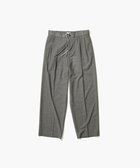 【エイトン/ATON】のTWIST WOOL TROPICAL ツータックイージーパンツ - UNISEX GRAY TOP|ID: prp329100004668788 ipo3291000000033759581