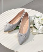 【ブリジット バーキン/Bridget Birkin】の【Bridget Birkin】ポインテッドリボンバレエシューズ 人気、トレンドファッション・服の通販 founy(ファニー) ファッション Fashion レディースファッション Fashion for Women インソール Shoe Insole シューズ Shoes, Footwear デニム Denim, Jeans Material バレエ Ballet, Ballet Style ライニング Inner Lining, Inner Fabric, Lined リラックス Relax, Relaxed Fit thumbnail シルバー雑材|ID: prp329100004668802 ipo3291000000033759626