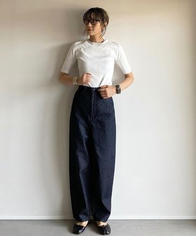 【ウォードブルー/WOADBLUE】のサルエル ブレットデニムパンツ リジッドブルー 人気、トレンドファッション・服の通販 founy(ファニー) ファッション Fashion レディースファッション Fashion for Women パンツ Pants & Trousers デニムパンツ・ジーンズ・美脚デニム Denim Jeans & Pants デニム Denim, Jeans Material A/W・秋冬 Autumn/Winter S/S・春夏 SS, Spring/Summer, Warm Season 夏 Summer |ID:prp329100004668805