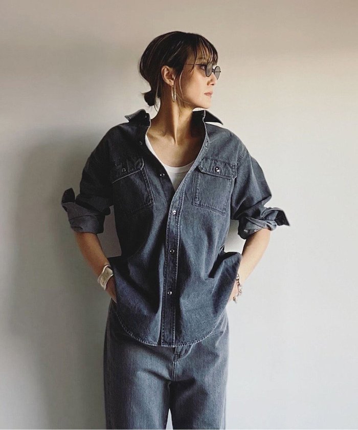 【ウォードブルー/WOADBLUE】のCPOデニムジャケット グレー インテリア・キッズ・メンズ・レディースファッション・服の通販 founy(ファニー) https://founy.com/ ファッション Fashion レディースファッション Fashion for Women アウター Coat / Outerwear Collection レディースジャケット・軽アウター Jackets デニムジャケット / カジュアルアウター Denim Jackets インナー Innerwear 春 Spring ジャケット Jacket, Outerwear デニム Denim, Jeans Material リラックス Relax, Relaxed Fit S/S・春夏 SS, Spring/Summer, Warm Season 夏 Summer |ID: prp329100004668808 ipo3291000000033759642