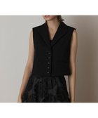 【グレース コンチネンタル/GRACE CONTINENTAL】のトリアセジャージジレ ブラック|ID: prp329100004668827 ipo3291000000033759701