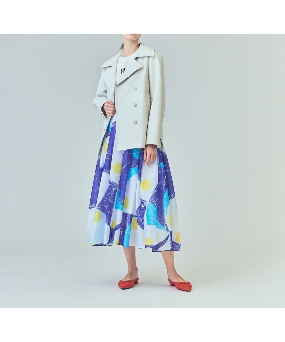 【グレース コンチネンタル/GRACE CONTINENTAL】のペイントシアースカート 人気、トレンドファッション・服の通販 founy(ファニー) 　ファッション　Fashion　レディースファッション　Fashion for Women　スカート　Skirts　おすすめ　Recommended / Our Picks　シアー　Sheer, See-Through　シャンタン　Shantung, Silk-Like Fabric　シンプル　Simple, Minimal　フレア　Flare, Flared　プリント　Print, Printed Pattern　夏　Summer　春　Spring　S/S・春夏　SS, Spring/Summer, Warm Season　 other-1|ID: prp329100004668829 ipo3291000000033759706