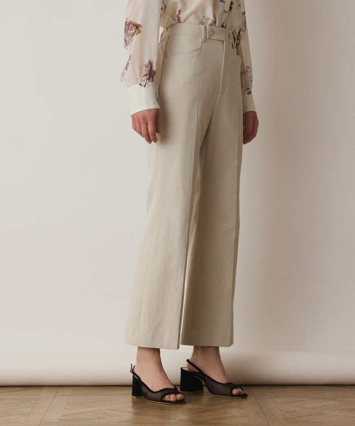 【グレース コンチネンタル/GRACE CONTINENTAL】のストレッチフレアパンツ インテリア・キッズ・メンズ・レディースファッション・服の通販 founy(ファニー) https://founy.com/ ファッション Fashion レディースファッション Fashion for Women パンツ Pants & Trousers オックス Oxford Fabric フレア Flare, Flared ポケット Pocket, Pocket Detail リラックス Relax, Relaxed Fit 夏 Summer 定番 Standard, Basic Item 春 Spring S/S・春夏 SS, Spring/Summer, Warm Season |ID: prp329100004668835 ipo3291000000033759726